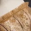 Haut de Gamme Marron Robe De Soirée 2020 Princesse De l'épaule Gonflée Manches Courtes Appliques En Dentelle Perlage Train De Balayage Volants Dos Nu Robe De Ceremonie