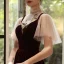 Chic / Belle Bordeaux Velour Transparentes Robe De Soirée 2020 Princesse Col Haut Manches Courtes Appliques En Dentelle Longue Robe De Ceremonie