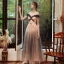Élégant Rose Bonbon Robe De Soirée 2020 Princesse De l'épaule Manches Courtes Appliques En Dentelle Perlage Glitter Tulle Longue Dos Nu Robe De Ceremonie