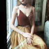 Chic / Beautiful Brown Evening Dresses  2020 A-Line / Princess Spaghetti Straps Sleeveless Rhinestone Sash Floor-Length / Long Ruffle Backless Formal Dresses