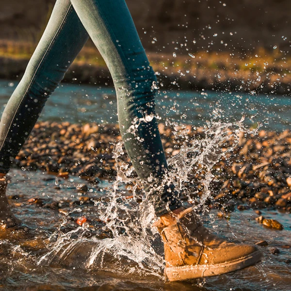 Proste / Simple Khaki Snow Boots 2020 Wodoodporne Skórzany Botki Zima Płaskie Okrągłe Toe Buty Damskie