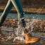 Proste / Simple Khaki Snow Boots 2020 Wodoodporne Skórzany Botki Zima Płaskie Okrągłe Toe Buty Damskie