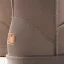 Modest / Simple Khaki Snow Boots 2020 Leather Mid Calf Winter Flat Round Toe Womens Boots