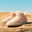 Proste / Simple Kość Słoniowa Snow Boots 2020 Skórzany Botki Zima Płaskie Przypadkowy Okrągłe Toe Buty Damskie