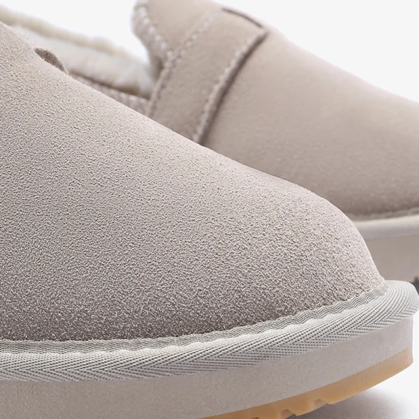 Proste / Simple Khaki Snow Boots 2020 Skórzany Przypadkowy Płaskie Zima Botki Okrągłe Toe Buty Damskie