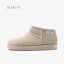 Modest / Simple Brown Snow Boots 2020 Waterproof Leather Ankle Winter Flat Casual Round Toe Womens Boots