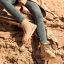 Proste / Simple Khaki Snow Boots 2020 Wełniany Skórzany Koronki Botki Zima Płaskie Okrągłe Toe Buty Damskie