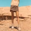 Schlicht Khaki Schneestiefel 2020 Woll Leder Mitte Der Wade Winter Flache Freizeit Runde Zeh Stiefel Damen