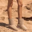 Schlicht Khaki Schneestiefel 2020 Woll Leder Mitte Der Wade Winter Flache Freizeit Runde Zeh Stiefel Damen
