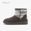 Traditional Khaki Snow Boots 2020 Woolen Leather Ankle Winter Flat Casual Round Toe Womens Boots