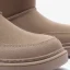 Schlicht Khaki Schneestiefel 2020 Woll Wasserdichte Leder Mitte Der Wade Winter Flache Freizeit Runde Zeh Stiefel Damen
