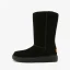Schlicht Khaki Schneestiefel 2020 Woll Wasserdichte Leder Mitte Der Wade Winter Flache Freizeit Runde Zeh Stiefel Damen