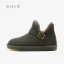 Chic / Beautiful Brown Snow Boots 2020 Woolen Leather Buckle Ankle Winter Flat Casual Round Toe Womens Boots
