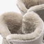 Eenvoudige Grijs Snowboots 2020 Wollen Leer Enkellaarsjes / Enkellaarzen Winter Platte Toevallig Ronde Neus Dames Laarzen