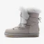 Fashion Maroon Snow Boots 2020 Woolen Leather Lace-up Mid Calf Winter Flat Casual Round Toe Womens Boots