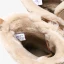Mode Marrons Bottes De Neige 2020 De laine Cuir Lacer Mi-Mollet Hiver Plate À Bout Rond Bottes Femme