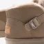 Lovely Khaki Snow Boots 2020 Woolen Leather Buckle Ankle Winter Flat Casual Round Toe Womens Boots