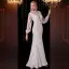 Scintillantes Blanche Transparentes Robe De Soirée 2020 Trompette / Sirène Col Haut Gland Manches Longues Noeud Ceinture Faux Diamant Longue Robe De Ceremonie