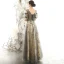Chic / Beautiful Grey Evening Dresses  2020 A-Line / Princess V-Neck Puffy Short Sleeve Glitter Appliques Sequins Beading Floor-Length / Long Ruffle Backless Formal Dresses