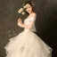 Affordable Champagne Wedding Dresses 2019 Ball Gown Off-The-Shoulder Bell sleeves Backless Appliques Lace Beading Chapel Train Cascading Ruffles