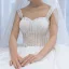 Best Ivory Wedding Dresses 2023 Ball Gown Shoulders Sleeveless Backless Appliques Lace Beading Cathedral Train Ruffle