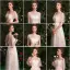 Abordable Champagne Transparentes Robe Demoiselle D'honneur 2019 Princesse Étoile Paillettes Appliques En Dentelle Noeud Ceinture Longue Dos Nu Robe Pour Mariage