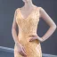 Best Champagne Gold Wedding Dresses Trumpet / Mermaid 2023 V-Neck Sleeveless Backless Leaf Appliques Lace Court Train
