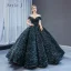 Glitzernden Pink Pailletten Tanzen Ballkleider 2023 Ballkleid Off Shoulder Kurze Ärmel Lange Rückenfreies Festliche Kleider
