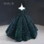 Glitzernden Pink Pailletten Tanzen Ballkleider 2023 Ballkleid Off Shoulder Kurze Ärmel Lange Rückenfreies Festliche Kleider