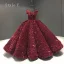 Glitzernden Pink Pailletten Tanzen Ballkleider 2023 Ballkleid Off Shoulder Kurze Ärmel Lange Rückenfreies Festliche Kleider