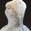 Charmant Grau Durchsichtige Ballkleider 2023 Ballkleid Eckiger Ausschnitt Ärmellos Applikationen Spitze Perlenstickerei Glanz Tülle Sweep / Pinsel Zug Rüschen Rückenfreies