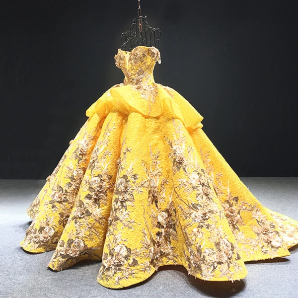 Luxury / Gorgeous Pearl Pink Red Carpet Evening Dresses  2023 Ball Gown Off-The-Shoulder Short Sleeve Glitter Tulle Appliques Flower Beading Court Train Ruffle Backless