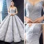 High-end Grå Dancing Ballkjoler 2023 Ballkjole Kjæreste Uten Ermer Appliques Blonder Glitter Tyll Lange Buste Ryggløse Formelle Kjoler