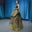 High-end Clover Green Suede Dancing Prom Dresses 2023 A-Line / Princess V-Neck Sleeveless Glitter Tulle Floor-Length / Long Ruffle Backless Formal Dresses