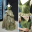 High-end Clover Green Suede Dancing Prom Dresses 2023 A-Line / Princess V-Neck Sleeveless Glitter Tulle Floor-Length / Long Ruffle Backless Formal Dresses