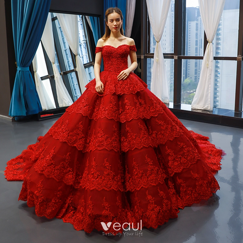 luxury dark red wedding dresses african| Alibaba.com-cheohanoi.vn