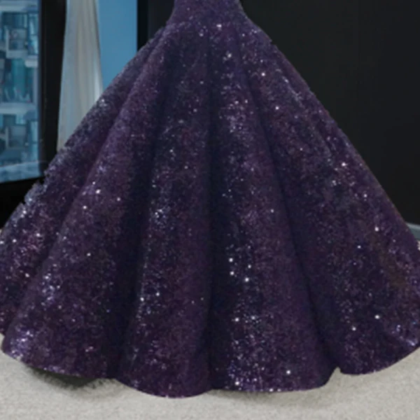 Glitzernden Dunkelgrün Pailletten Roter Teppich Abendkleider 2023 A Linie Off Shoulder Kurze Ärmel Kapelle-Schleppe Rückenfreies Festliche Kleider