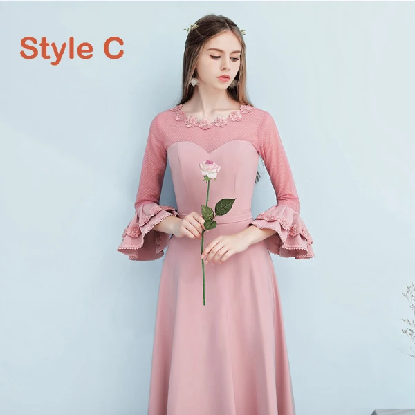 Abordable Rose Bonbon Robe Demoiselle D'honneur 2019 Princesse Ceinture Appliques Fleur Longue Volants Dos Nu Robe Pour Mariage