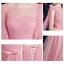 Élégant Rose Bonbon Robe Demoiselle D'honneur 2019 Princesse Tachetée Tulle Noeud Ceinture Longue Volants Dos Nu Robe Pour Mariage