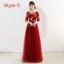 Affordable Red Bridesmaid Dresses 2019 A-Line / Princess Sash Appliques Lace Floor-Length / Long Ruffle Wedding Party Dresses