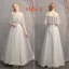 Chic / Beautiful Grey Bridesmaid Dresses 2019 A-Line / Princess Appliques Lace Bow Sash Floor-Length / Long Backless Wedding Party Dresses