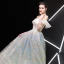 Best Champagne Prom Dresses 2019 A-Line / Princess Off-The-Shoulder Sleeveless Glitter Tulle Floor-Length / Long Ruffle Backless Formal Dresses