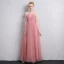 Simple Gris Transparentes Robe Demoiselle D'honneur 2019 Princesse Encolure Carrée Gonflée 3/4 Manches Longue Volants Dos Nu Robe Pour Mariage