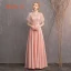 Abordable Perle Rose Satin Robe Demoiselle D'honneur 2019 Princesse Ceinture Appliques En Dentelle Longue Dos Nu Robe Pour Mariage