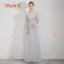 Affordable Grey Lace Bridesmaid Dresses 2019 A-Line / Princess Bow Sash Floor-Length / Long Ruffle Backless Wedding Party Dresses