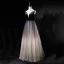Sexy Black Gradient-Color Champagne Prom Dresses 2018 A-Line / Princess Spaghetti Straps Sleeveless Floor-Length / Long Ruffle Backless Formal Dresses