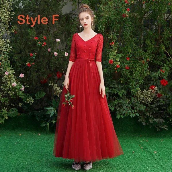bridesmaid dresses light red Sample Rosewood Lanai Chiffon Dress main image 1