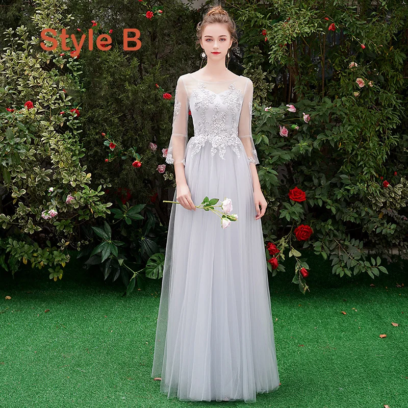 navy blue dress for baby girl Elegant A-line Halter Backless Sleeveless Maxi Long Lace Wedding Dresses  Online main image 0