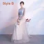 Elegant Champagne Bridesmaid Dresses 2019 A-Line / Princess Appliques Lace Sash Floor-Length / Long Backless Wedding Party Dresses