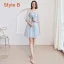 Affordable Sky Blue Bridesmaid Dresses 2019 A-Line / Princess Appliques Lace Flower Short Ruffle Backless Wedding Party Dresses